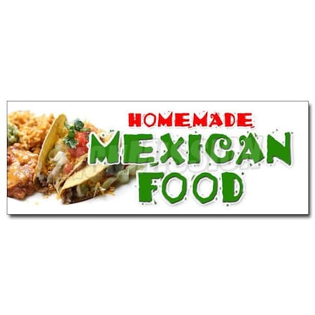 Signmission HOMEMADE MEXICAN FOOD DECAL sticker tacos burritos restaurant enchilada, D-36 Homemade Mexican Food D-36 Homemade Mexican Food